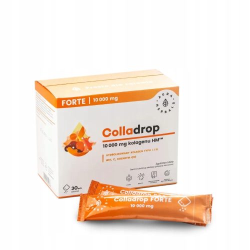 AURA HERBALS Colladrop Forte, mariner Kollagen 10000 mg - Nahrungsergänzungsmittel