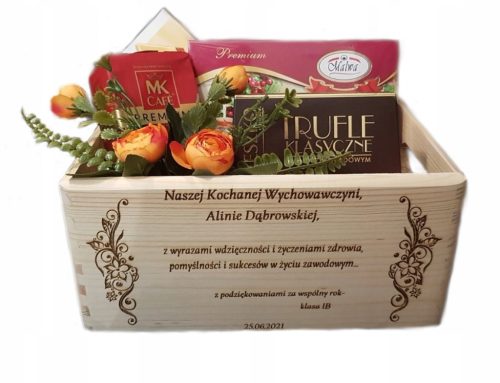  Geschenkkorb, Namenstag, Jubiläum, Hochzeit + GRAVUR