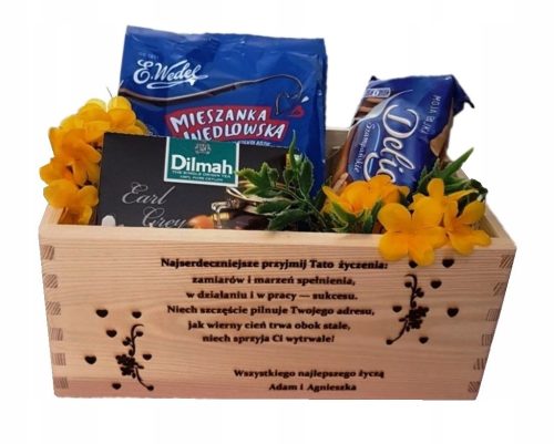  Geschenkkorb, Jubiläum, Geburtstag, Namenstag + GRAVUR