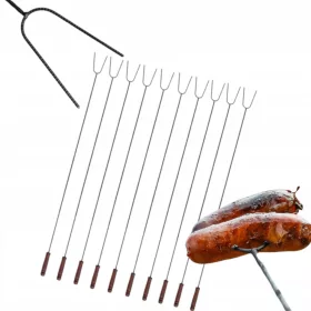  Lagerfeuerstäbe 100 CM Gabeln 10 Stück