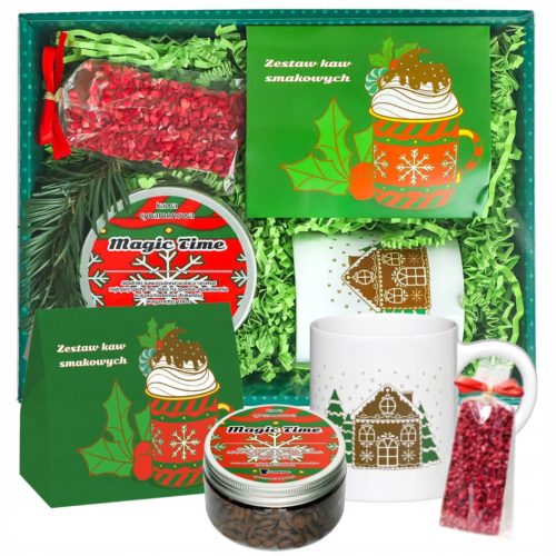  WEIHNACHTSGESCHENK WEIHNACHTSGESCHMACKENER KAFFEEBECHER PREMIUM, SCHOKOLADE MIT HIMBEER