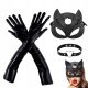  MASKE FRAU KATZE KATZE FRAU KRAGEN, HANDSCHUHE CATWOMAN OUTFIT