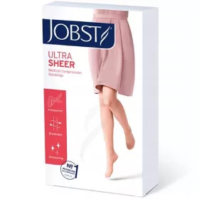    JOBST ULTRASHEER kurze Kompressionsstrümpfe CCL2 schwarz, Größe 5 ZP