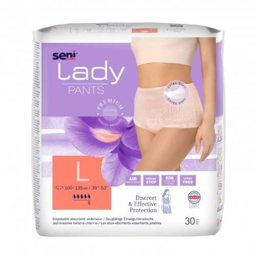  Saugfähige Höschen für Damen Seni Lady Pants L 30 Stk.