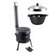  FELDKÜCHE fi 36 + KESSEL schwarz 14 L + Deckel + Grillrost
