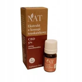  NAT Erdbeer-Hanf-Extraktöl 5 % CBD 5 ml