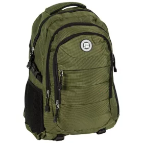   Paso Youth Schulrucksack grün-khaki – ein großer Rucksack für Jugendliche mit einem Fach für einen Laptop und einem Organizer
