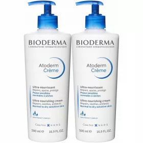   Bioderma Atoderm Crème Ultra, Ultra-Nährende Feuchtigkeitscreme, 1L (2 x 500ml)