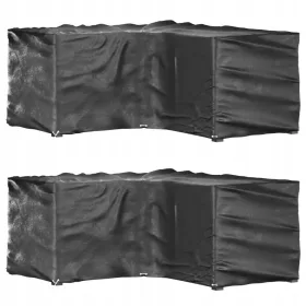   UV- und wasserdichte Schutzhülle für Gartenmöbel, PE, 85x185x90 cm, Schwarz
