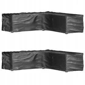   UV- und Wasserresistente Abdeckhauben für Gartenmöbel, Schwarz, 285x285x70 cm