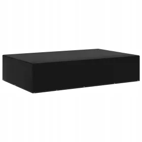 Schutzhülle für Rattan-Gartenmöbel 325x205x70 cm, Schwarz