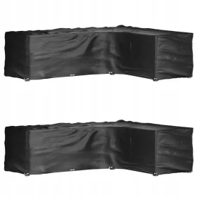   Wasserfeste UV-beständige Schutzhülle für Gartenmöbel aus PE, Schwarz, 260x210x80 cm