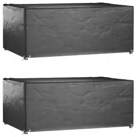   UV- und Wasserresistente Gartenmöbelabdeckungen aus PE in Schwarz, 180 x 122 x 75 cm