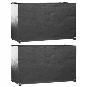   UV- und Wasserabweisende Schutzhülle für Gartenmöbel PE 125x55x75, schwarz