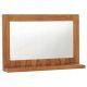  Badezimmerspiegel mit Ablage Kolonial Teak 60x12x40 cm - natur