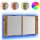  LED-Spiegelschrank 90x12x45 cm, Altholz