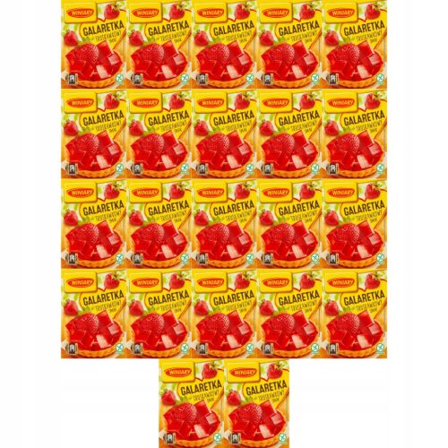 WINIARY Erdbeergeschmack-Gelatine 71g - Einladung ins Dessertparadies