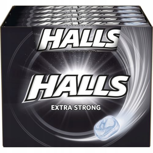 Halls Extra Strong Erfrischende Lutschbonbons, 33,5g x 20 Packungen