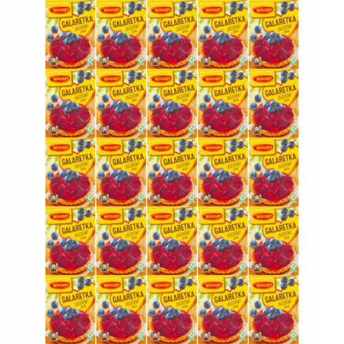 Winiary Beerengeschmack Gelatine 47 g x25 - Ideal für jeden Anlass