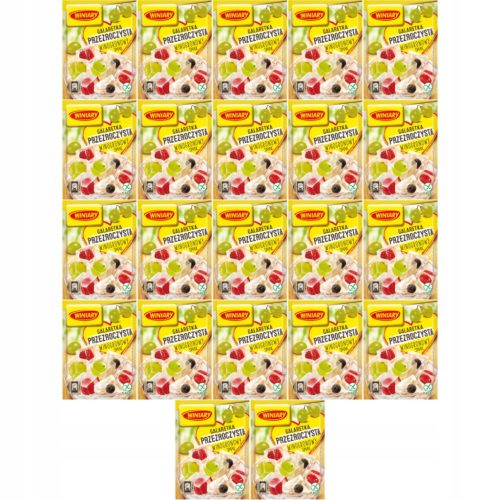 Winiary Grape Geschmack Transparente Gelatine - Ein Eleganter Dessertgenuss