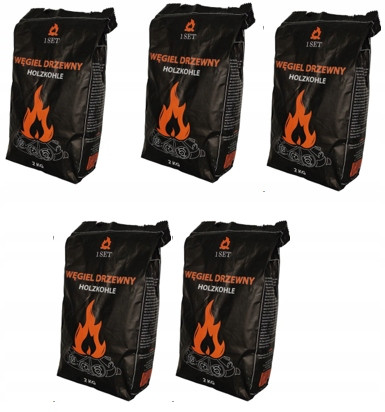  HOLZKOHLE FÜR GRILL ECO 10 KG 5 X 2 KG GROSSE STÜCKE