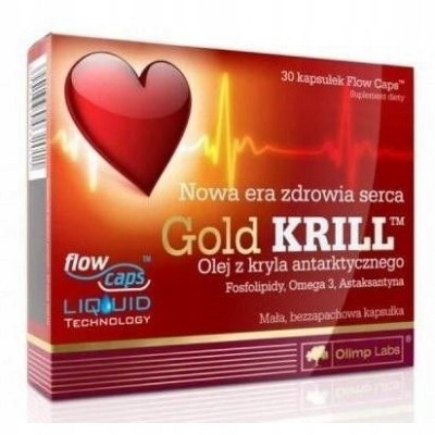 OLIMP GOLD KRILL Nahrungsergänzungsmittel – 30 Kapseln für Herz & Kreislauf
