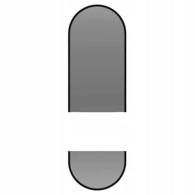  Ovaler Spiegel OSKAR im MDF-Rahmen zweiteilig LED 60x150cm