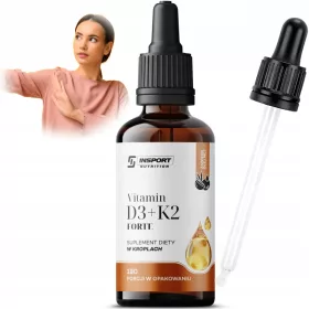   Vitamin D3+K2 Mk7 Tropfen 30ml - Unterstützt Knochen & Immunsystem