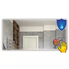  Badezimmerspiegel IP67 LED 120x80 Sensor poliert