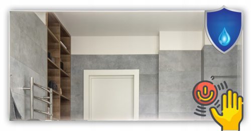  Badezimmerspiegel IP67 LED 120x80 Sensor poliert