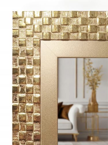  Exklusiver Spiegel im STYLISH GOLD Holzrahmen 160x60 z4