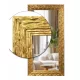  Großer Spiegel in einem edlen, stilvollen GOLDENEN, 9 cm dicken Holzrahmen 90x60 z13