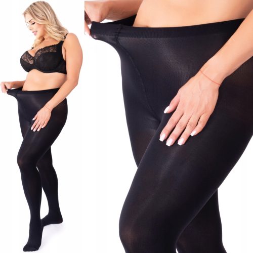  PLUS SIZE Mikrofaserstrumpfhose 70 DEN tiefschwarz VERA70 blickdichtes Phänomen8/9