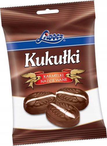 KUKUŁKI Karamellbonbons mit Kakao-Alkohol-Füllung, 80g
