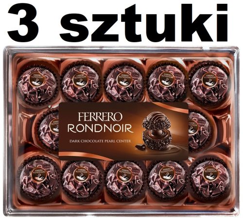 FERRERO Rondnoir Pralinen Dunkle Schokoladenfüllung, 3er Pack, 138g