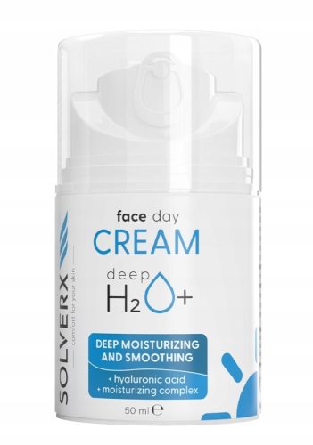 SOLVERX DeepH2O+ Tagescreme für das Gesicht - Feuchtigkeit & Anti-Falten