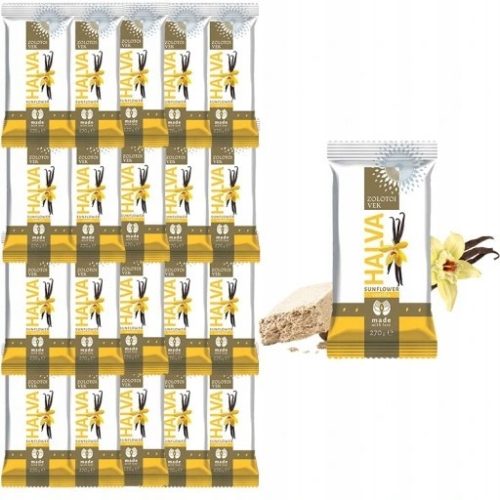 20er Set Vanille-Sonnenblumenhalva "Goldenes Zeitalter" 270g von ZOLOTOI VEK