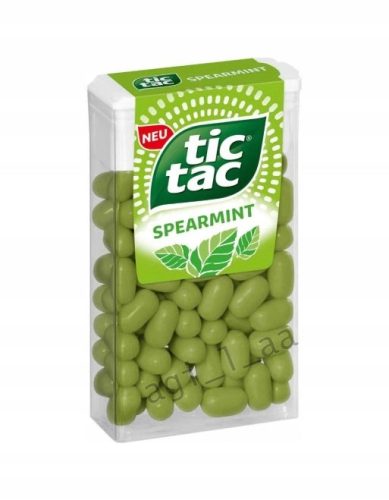24-Pack Tic Tac Spearmint - Erfrischende Minzdragees
