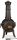  RELAXDAYS GARTENKAMIN SCHWARZ 110 CM