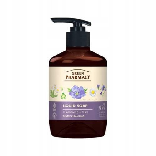 GREEN PHARMACY Kamille & Flachs Flüssigseife mit Leinen und Kamille, 460 ml