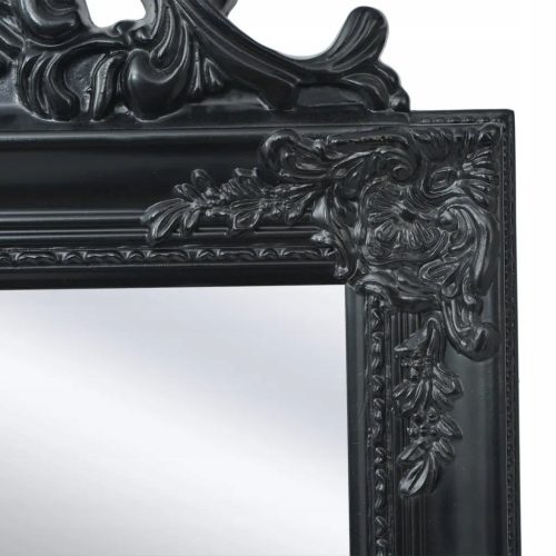  Freistehender Barockspiegel, 160x40 cm, Schwarz