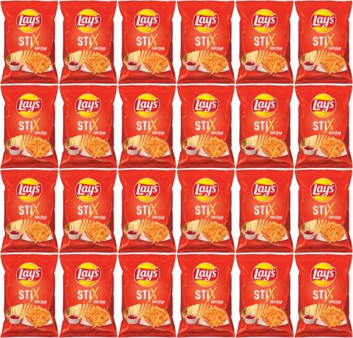 Lay's Stix Ketchup 24x130g – Knusprige Kartoffelsticks mit Ketchup-Geschmack
