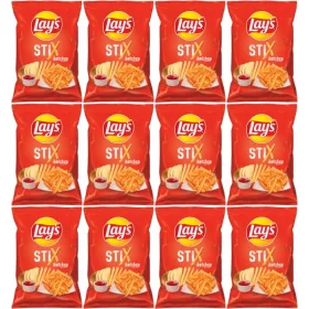   12x Lay's Stix Ketchup 130g – Knusprige Kartoffelsticks mit Ketchup-Geschmack