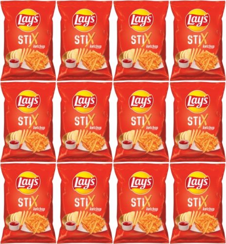 12x Lay's Stix Ketchup 130g – Knusprige Kartoffelsticks mit Ketchup-Geschmack