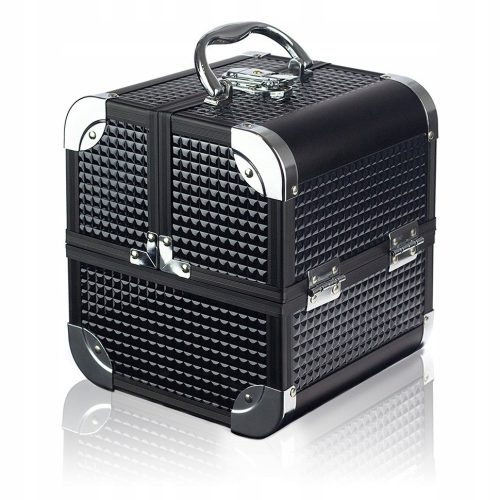  GlamRush Kosmetikkoffer 22 x 18,5 x 18,5 cm schwarz