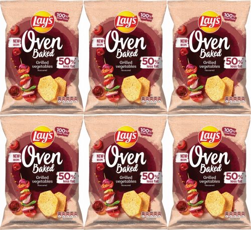 Lay's Oven Baked Grilled Vegetables Chips, 6er Pack, 110g