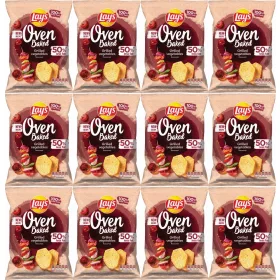   12x Lay's Oven Baked Grilled Vegetables, 110g - Gesünder Knuspern ohne Reue