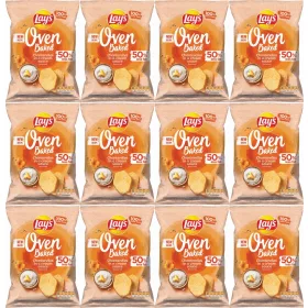   Lay's Oven Baked Chips mit Pfifferlingen in Sahnesoße, 12er Pack, 110g