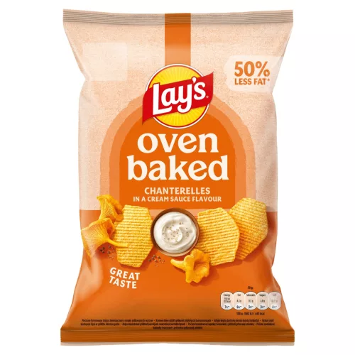 Lay's Oven Baked Chips mit Pfifferlingen in Sahnesoße, 12er Pack, 110g