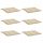  vidaXL Gartenstuhlkissen 6 Stk. Beige 50x50x4 cm